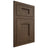 Shiloh Cabinetry Flush Inset Heritage Alder Plain Cut Caviar Door
