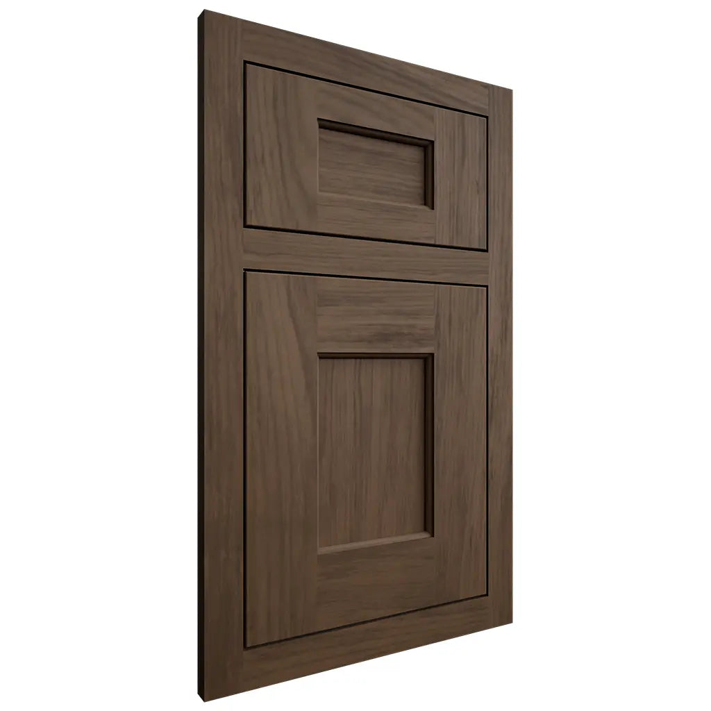 Shiloh Cabinetry Flush Inset Heritage Alder Plain Cut Caviar Door