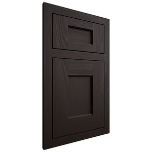 Shiloh Cabinetry Flush Inset Heritage Alder Plain Cut Espresso Door