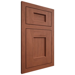 Shiloh Cabinetry Flush Inset Heritage Alder Plain Cut Sierra Door