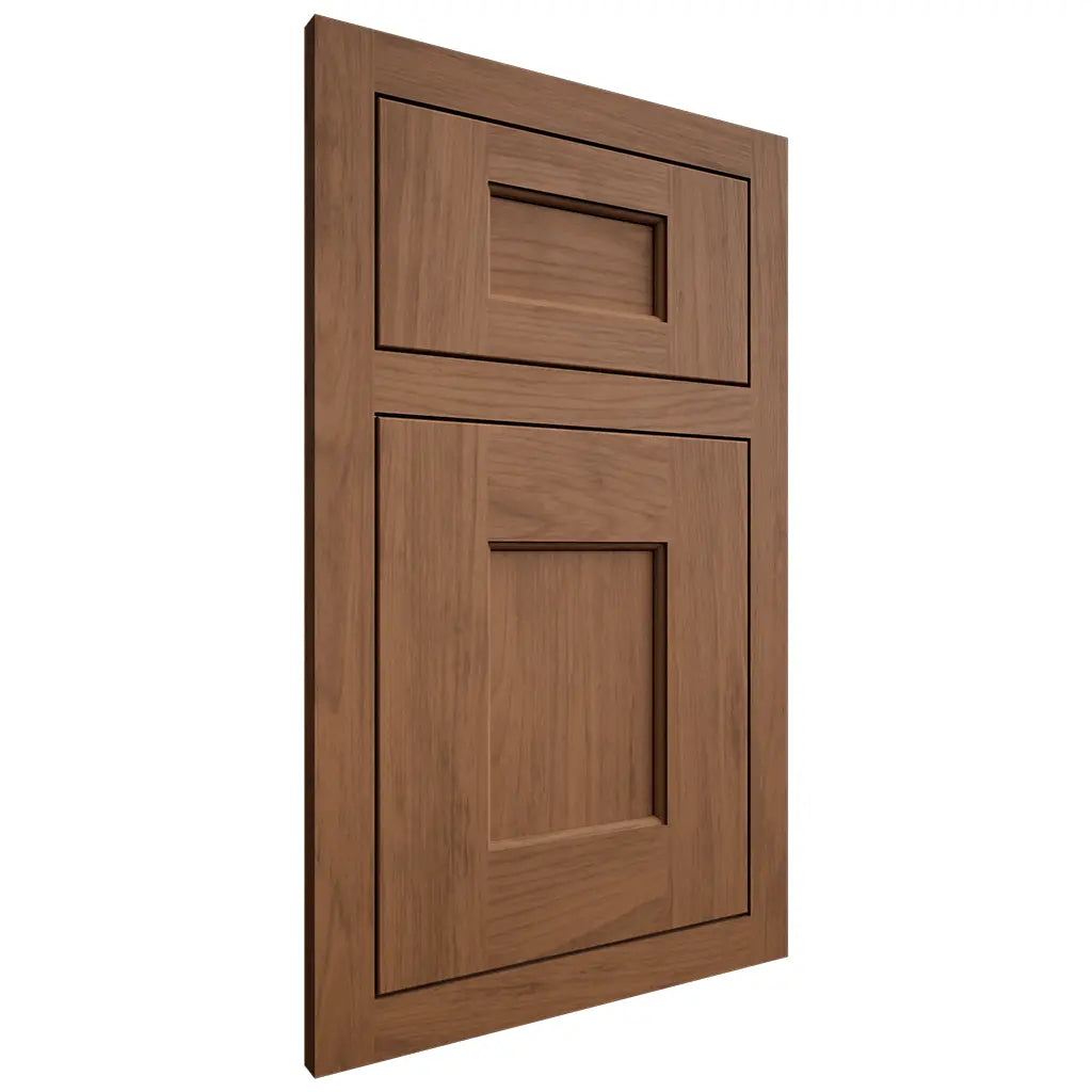 Shiloh Cabinetry Flush Inset Heritage Alder Plain Cut Walnut Door