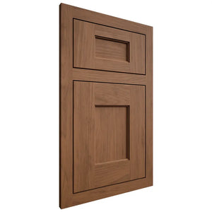 Shiloh Cabinetry Flush Inset Heritage Alder Plain Cut Walnut Door