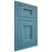 Shiloh Cabinetry Flush Inset Heritage Hickory Plain Cut Aqua Door