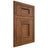 Shiloh Cabinetry Flush Inset Heritage Hickory Plain Cut Burnt Sugar Door