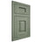 Shiloh Cabinetry Flush Inset Heritage Hickory Plain Cut Moss Door