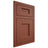 Shiloh Cabinetry Flush Inset Heritage Maple Plain Cut Cayenne Door