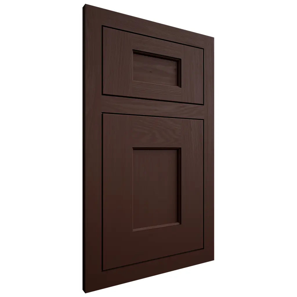 Shiloh Cabinetry Flush Inset Heritage Maple Plain Cut Cocoa Door