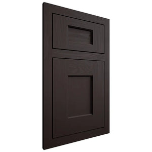 Shiloh Cabinetry Flush Inset Heritage Maple Plain Cut Espresso Door