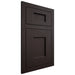 Shiloh Cabinetry Flush Inset Heritage Maple Plain Cut Espresso Door