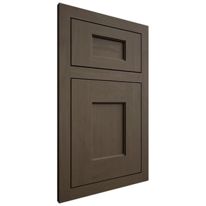 Shiloh Cabinetry Flush Inset Heritage Maple Plain Cut Perfect Brown Door