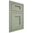 Shiloh Cabinetry Flush Inset Heritage Red Oak Plain Cut Moss Door