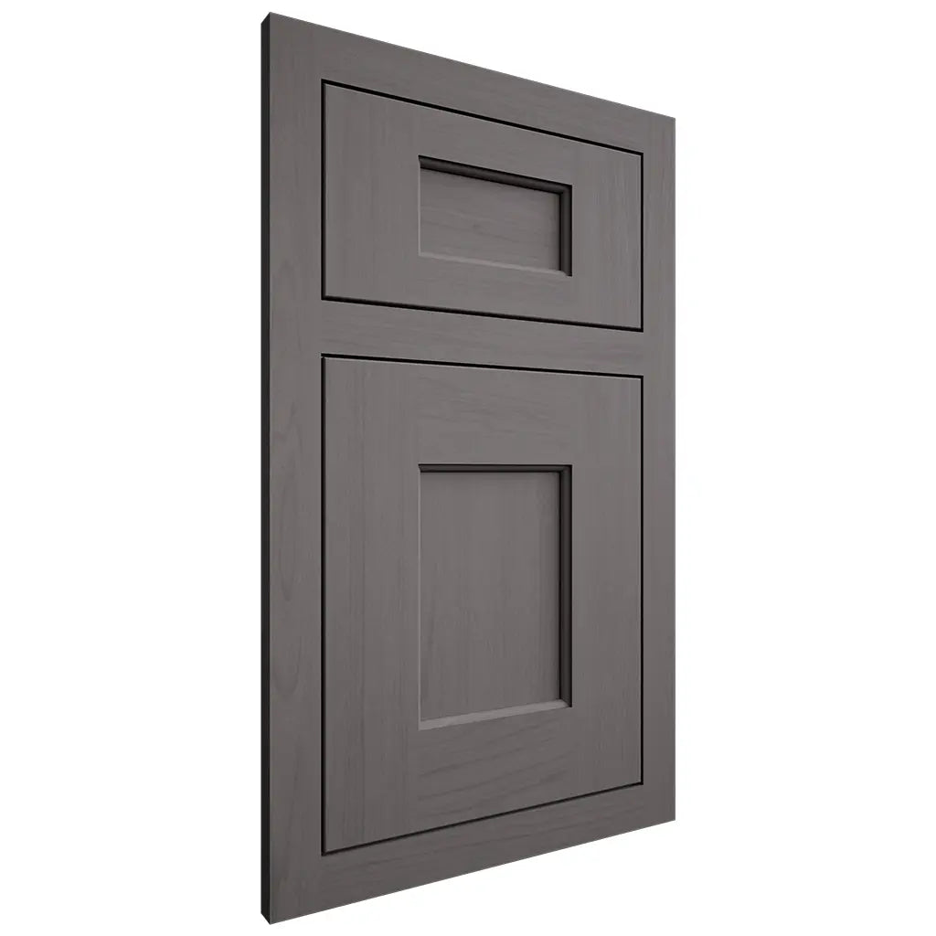Shiloh Cabinetry Flush Inset Heritage Walnut Plain Cut Cadet Door