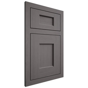 Shiloh Cabinetry Flush Inset Heritage Walnut Plain Cut Cadet Door