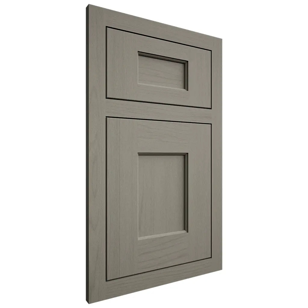 Shiloh Cabinetry Flush Inset Heritage Walnut Plain Cut Thyme Door