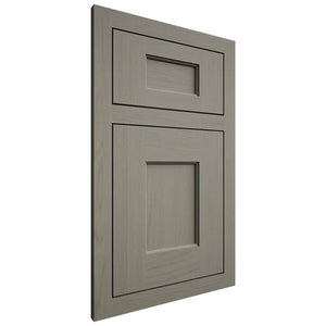 Shiloh Cabinetry Flush Inset Heritage Walnut Plain Cut Thyme Door