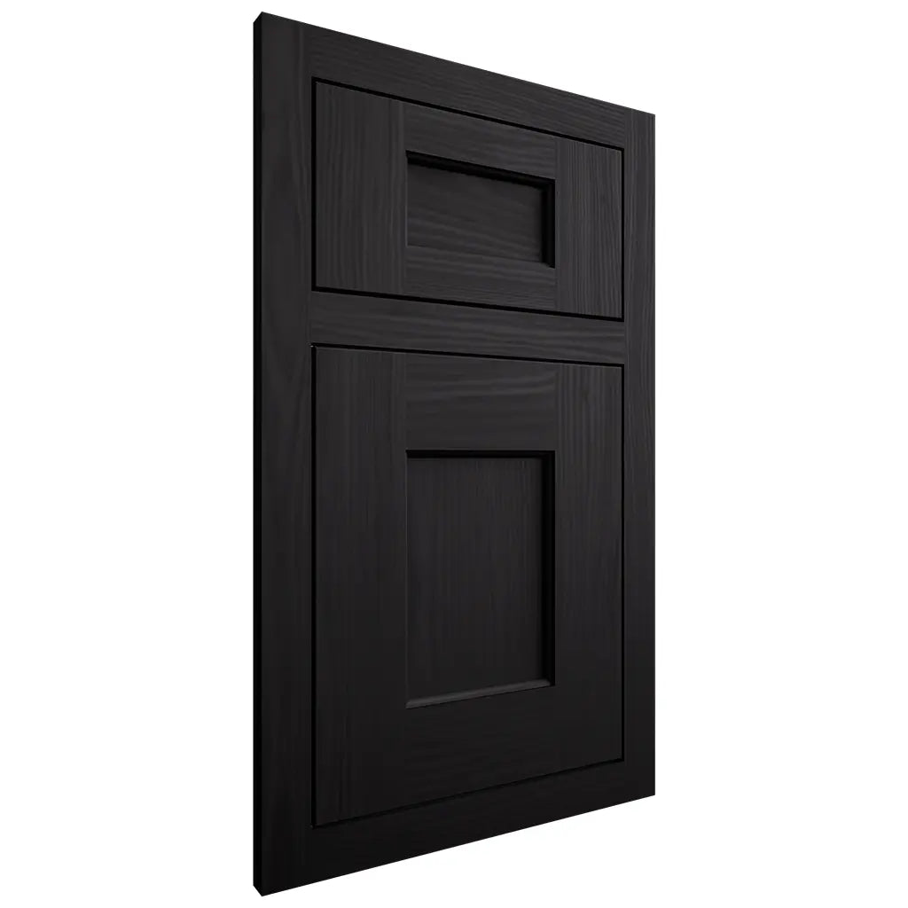 Shiloh Cabinetry Flush Inset Heritage White Oak Plain Cut Ink Door