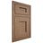 Shiloh Cabinetry Flush Inset Heritage White Oak Plain Cut Medium Door