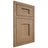 Shiloh Cabinetry Flush Inset Heritage White Oak Plain Cut Natural Door