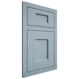 Shiloh Cabinetry Flush Inset Heritage White Oak Plain Cut Sky Door