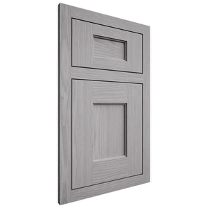 Shiloh Cabinetry Flush Inset Heritage White Oak Plain Cut Stratus Door