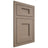 Shiloh Cabinetry Flush Inset Heritage White Oak Quarter Sawn Almond Door