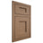 Shiloh Cabinetry Flush Inset Heritage White Oak Quarter Sawn Medium Door