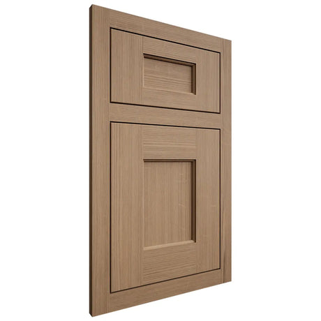 Shiloh Cabinetry Flush Inset Heritage White Oak Quarter Sawn Natural Door
