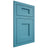 Shiloh Cabinetry Flush Inset Heritage White Oak Rift Cut Aqua Door