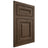 Shiloh Cabinetry Flush Inset Kendall Alder Plain Cut Caviar Door