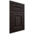 Shiloh Cabinetry Flush Inset Kendall Alder Plain Cut Espresso Door