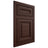 Shiloh Cabinetry Flush Inset Kendall Alder Plain Cut Umber Door