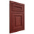 Shiloh Cabinetry Flush Inset Kendall Cherry Plain Cut Red Door