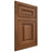 Shiloh Cabinetry Flush Inset Kendall Hickory Plain Cut Burnt Sugar Door