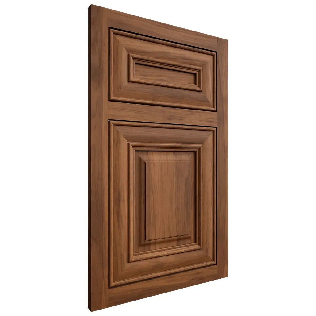 Shiloh Cabinetry Flush Inset Kendall Hickory Plain Cut Burnt Sugar Door