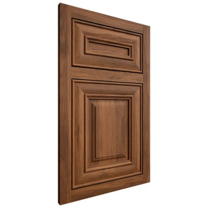 Shiloh Cabinetry Flush Inset Kendall Hickory Plain Cut Burnt Sugar Door