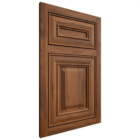 Shiloh Cabinetry Flush Inset Kendall Hickory Plain Cut Burnt Sugar Door