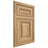 Shiloh Cabinetry Flush Inset Kendall Hickory Plain Cut Natural Door