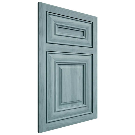 Shiloh Cabinetry Flush Inset Kendall Hickory Plain Cut Sky Door