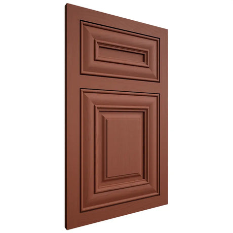 Shiloh Cabinetry Flush Inset Kendall Maple Plain Cut Cayenne Door