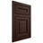 Shiloh Cabinetry Flush Inset Kendall Maple Plain Cut Cocoa Door