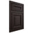 Shiloh Cabinetry Flush Inset Kendall Maple Plain Cut Espresso Door