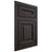 Shiloh Cabinetry Flush Inset Kendall Poplar Plain Cut Carbon Door