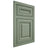 Shiloh Cabinetry Flush Inset Kendall Poplar Plain Cut Moss Door