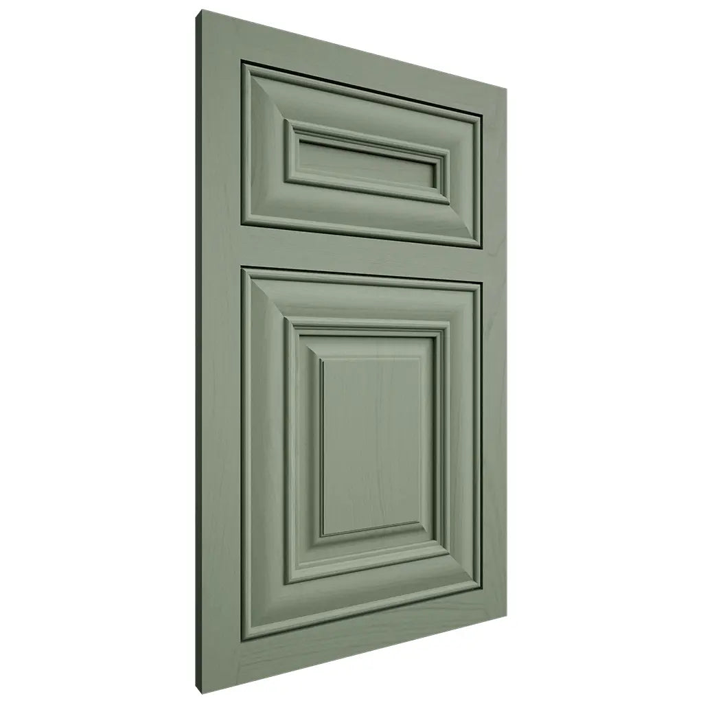 Shiloh Cabinetry Flush Inset Kendall Poplar Plain Cut Moss Door