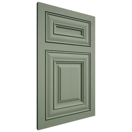 Shiloh Cabinetry Flush Inset Kendall Poplar Plain Cut Moss Door