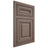 Shiloh Cabinetry Flush Inset Kendall Poplar Plain Cut River Rock Door