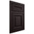 Shiloh Cabinetry Flush Inset Kendall Red Oak Plain Cut Espresso Door