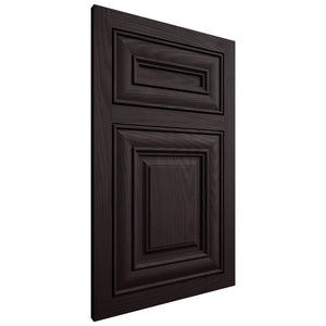 Shiloh Cabinetry Flush Inset Kendall Red Oak Plain Cut Espresso Door