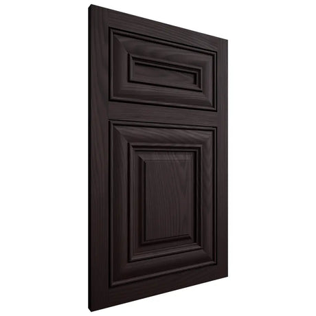 Shiloh Cabinetry Flush Inset Kendall Red Oak Plain Cut Espresso Door