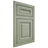 Shiloh Cabinetry Flush Inset Kendall Red Oak Plain Cut Moss Door
